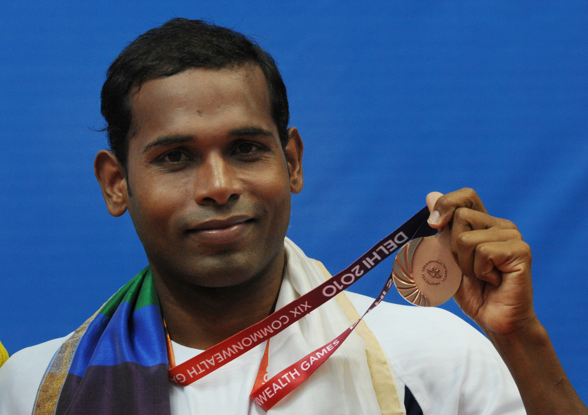Prasanta Karmakar won a bronze medal at the Delhi 2010 Commonwealth Games ©Getty Images