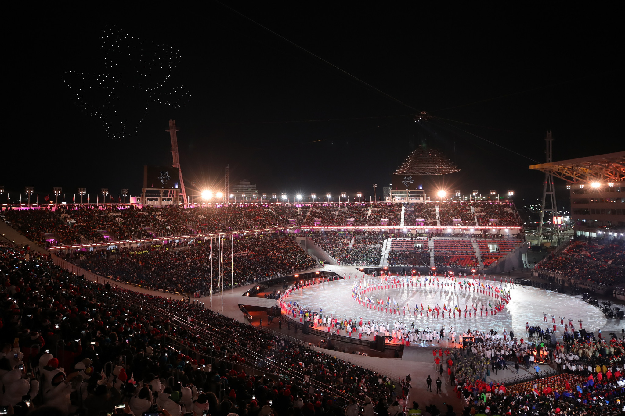 The Opening and Closing Ceremonies are due to take place at the Pyeongchang Olympic Stadium ©Getty Images