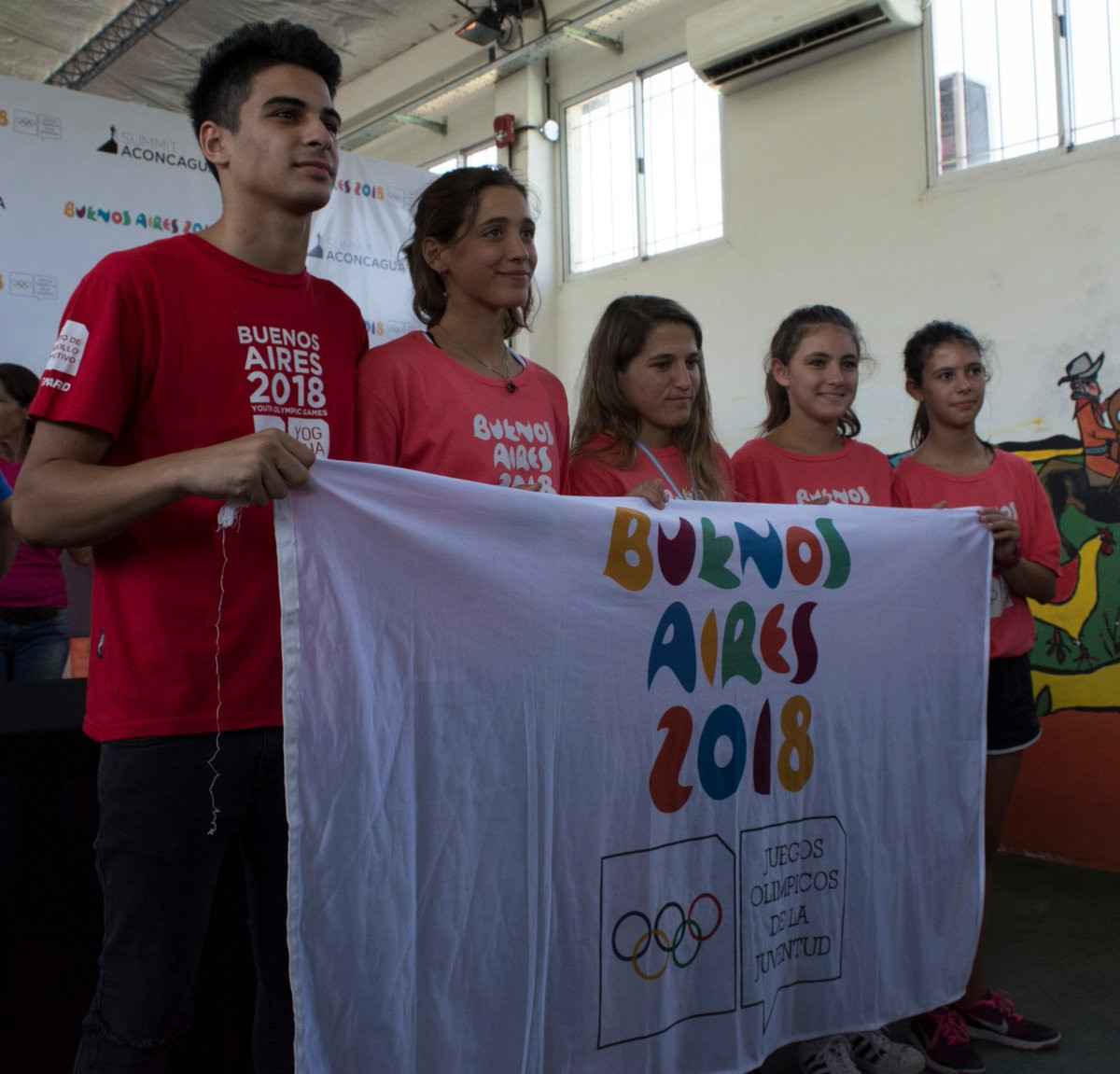 Olympic athletes were part of the expedition ©Buenos Aires 2018

