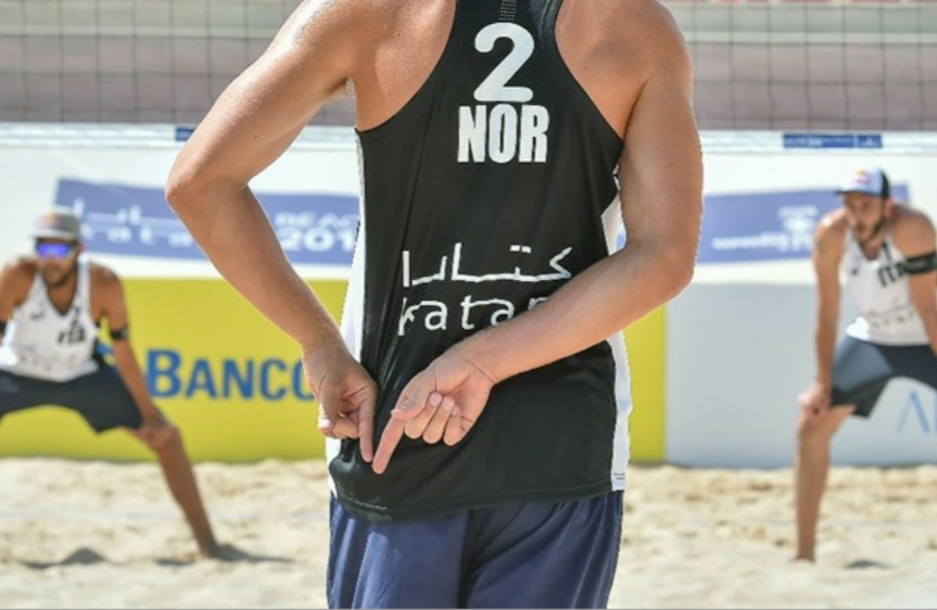 Norwegian pair Anders Mol and Christian Sorum continued their surprise run at the tournament ©FIVB
