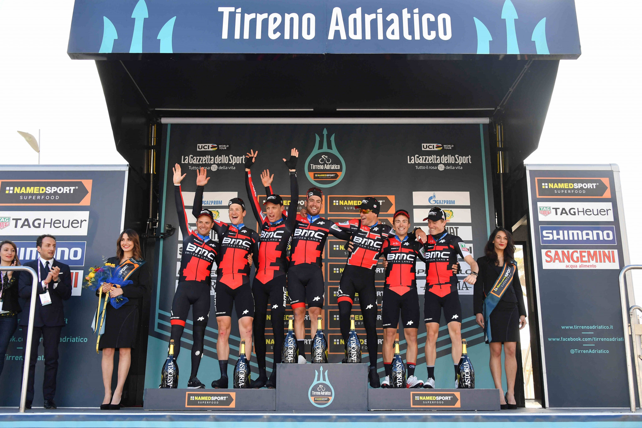 BMC Racing earned team time trial victory at Tirreno Adriatico ©LaPresse