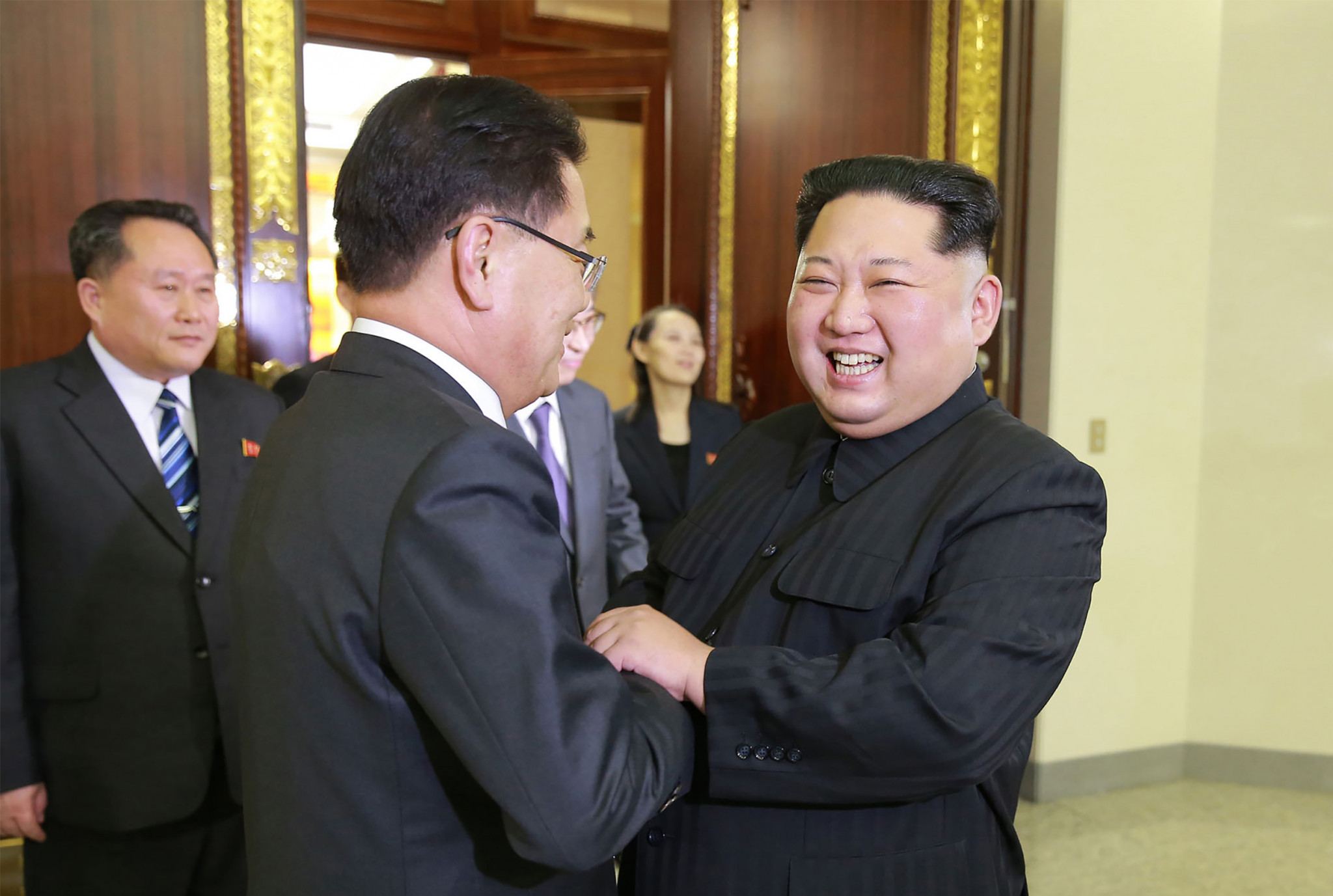 North Korea's leader Kim Jong-un met with South Korean officials earlier this week ©Getty Images