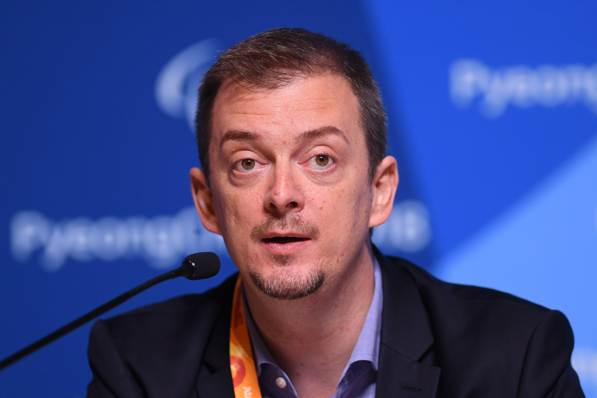 IPC President Andrew Parsons was speaking at a press conference held today ©Getty Images