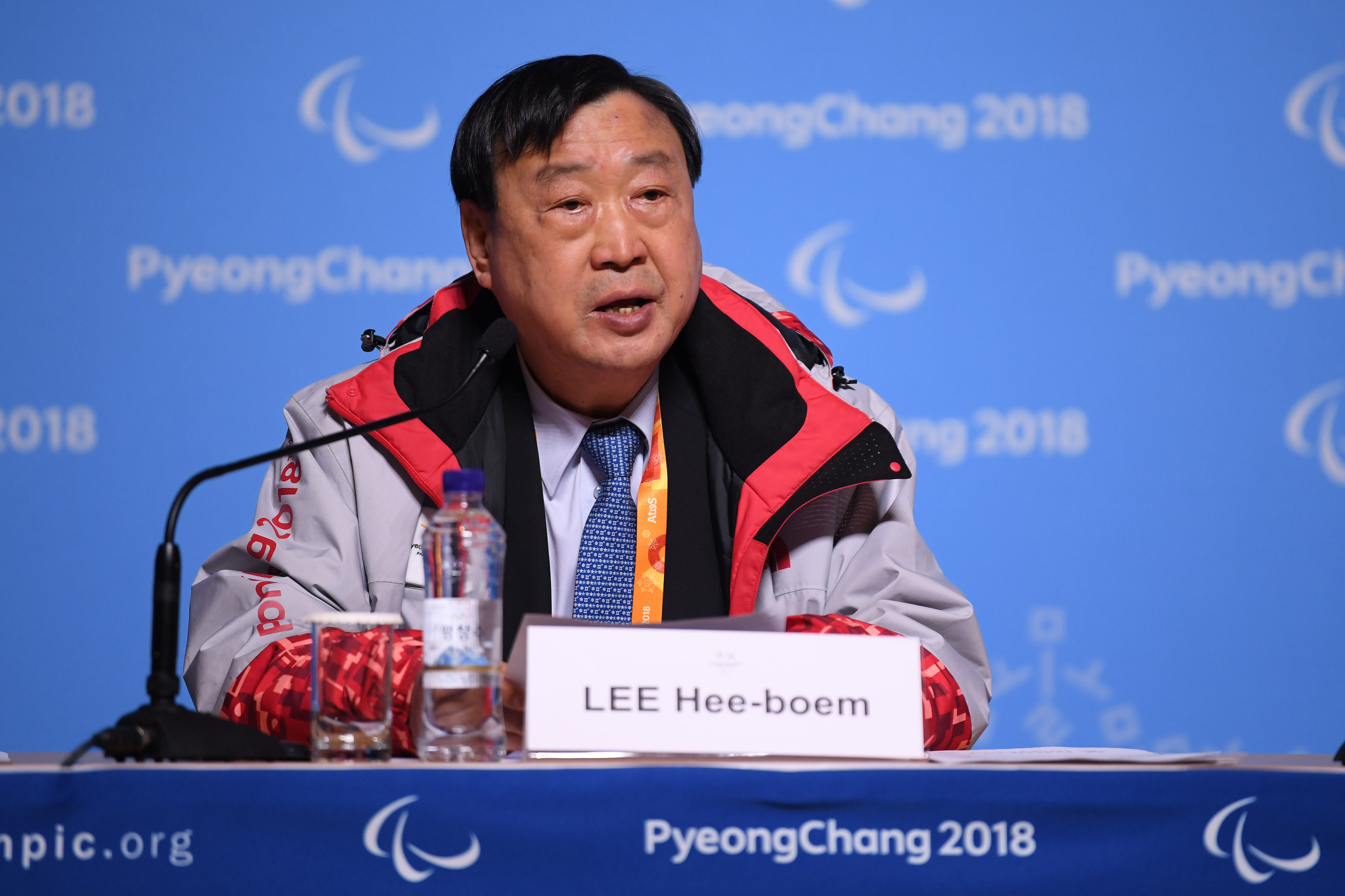 Pyeongchang 2018 President Lee Hee-beom has said he feels "very proud" that progress is being made in talks between North and South Korea in the aftermath of last month’s Winter Olympic Games ©Getty Images