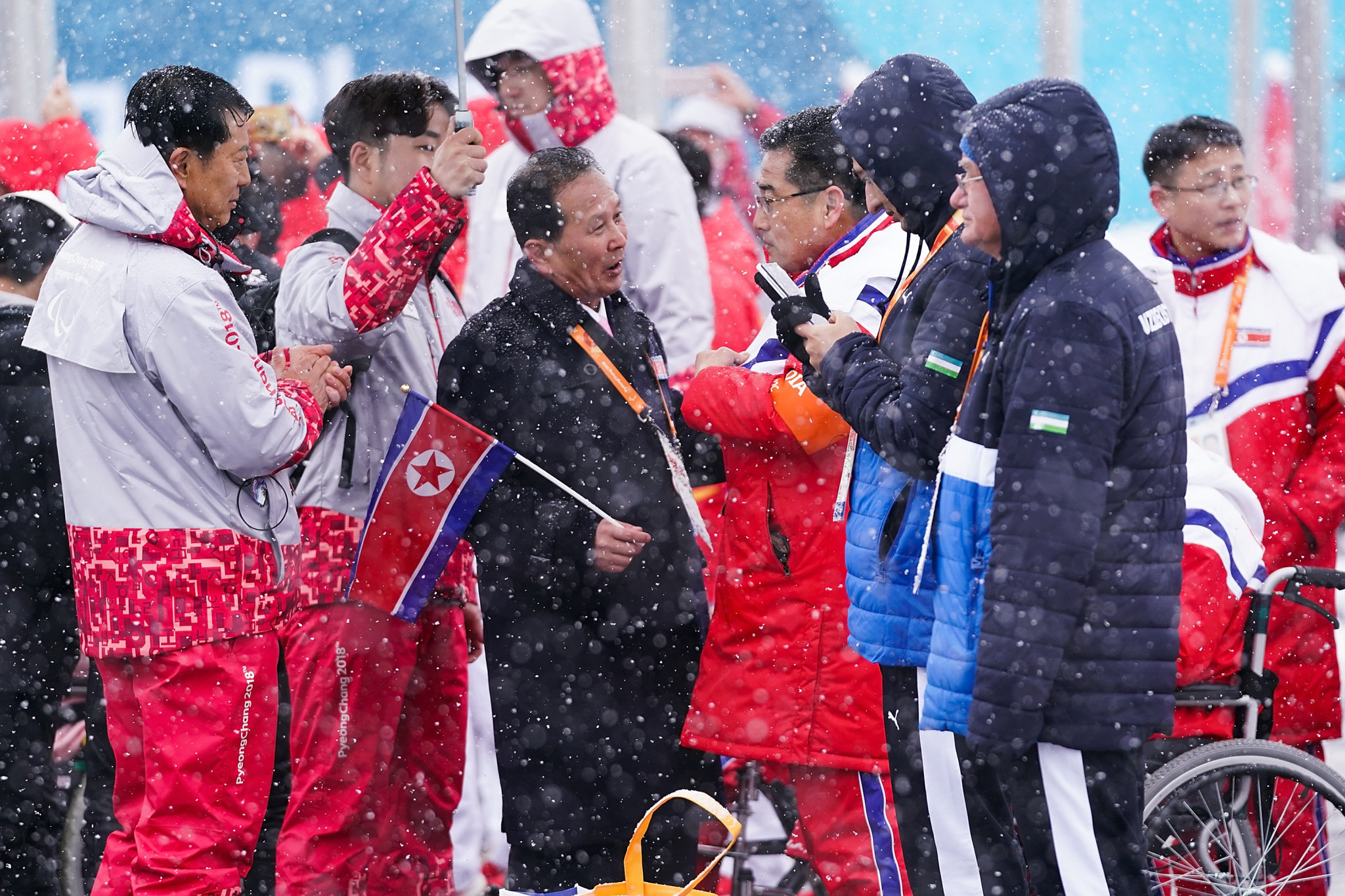 North Korean athletes have been officially welcomed to the Athletes' Village ©Getty Images