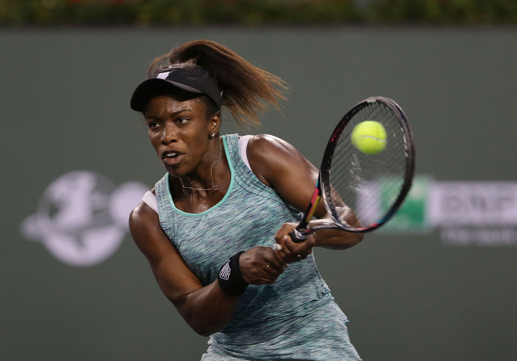 Sachia Vickery saw off the challenge of Eugenie Bouchard in her match at Indian Wells ©Getty Images 